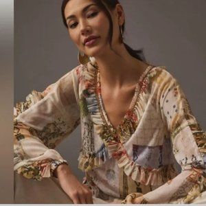 Anthropologie Tiny Ruffled Babydoll Tunics Sz Medium